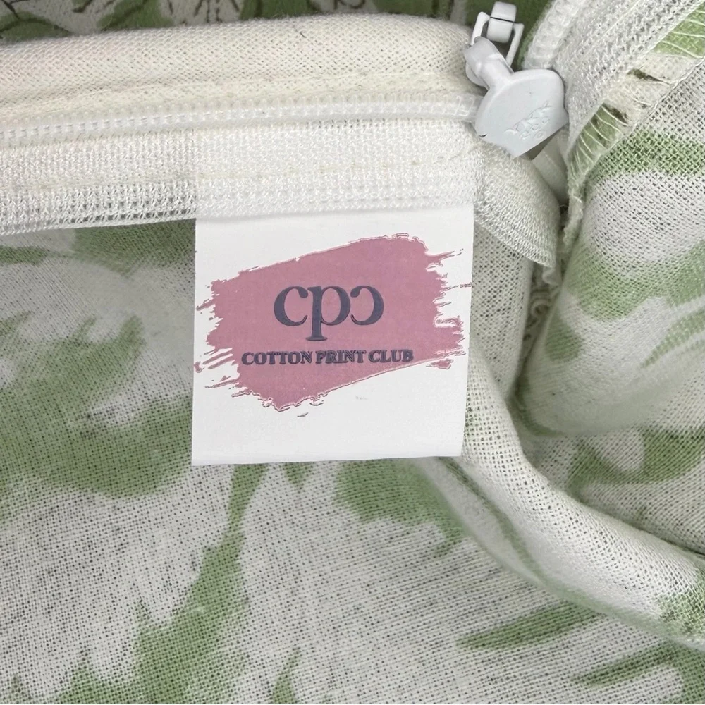 CPC Block Print Set Of 2 18x18 Throw Pillow Covers